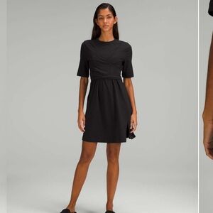 Cotton Wrap-Front T-Shirt Dress